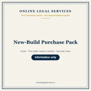 New-Build Purchase Pack – guide
