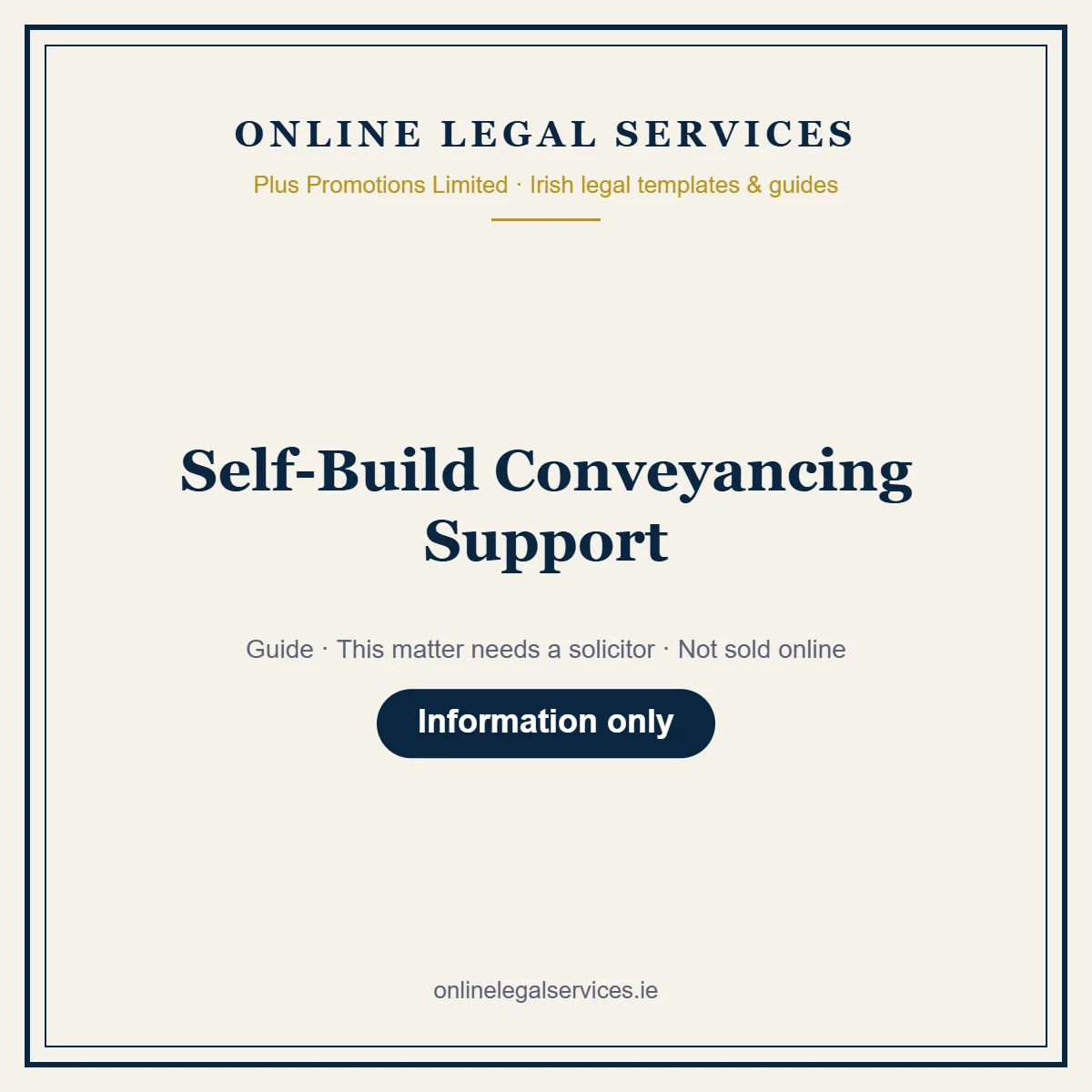 Self-Build Conveyancing Support – guide