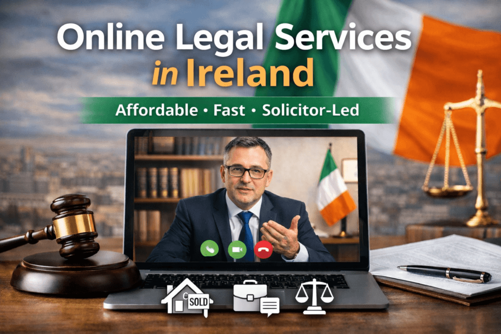 Online legal services in Ireland with a solicitor providing a video consultation