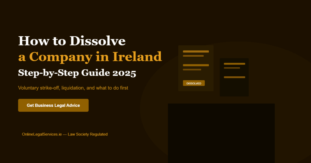 How to dissolve a company in Ireland guide 2025