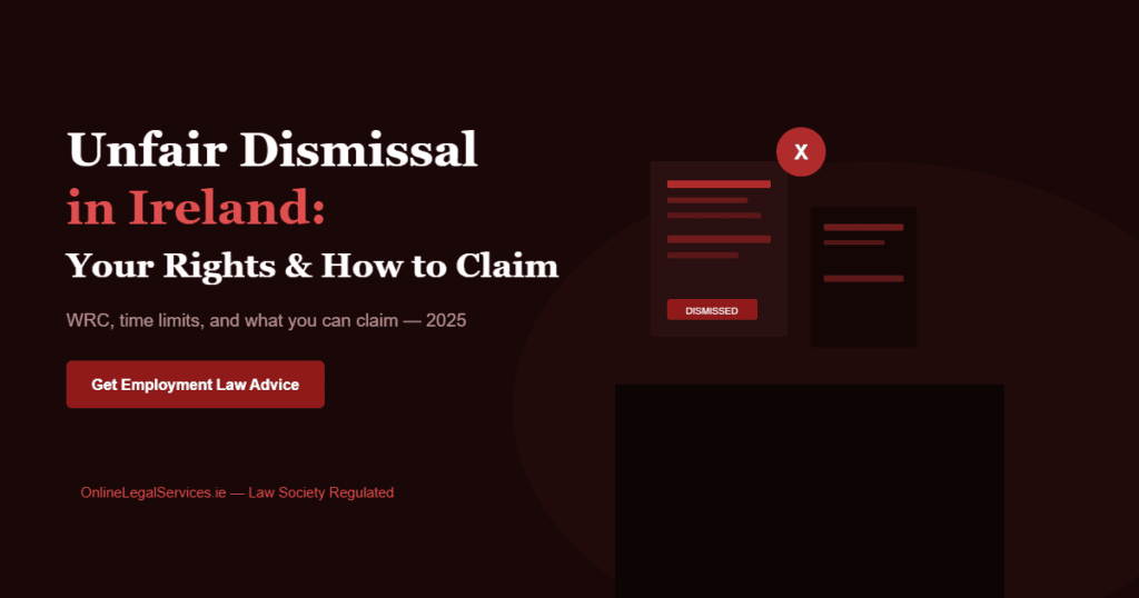 Unfair dismissal Ireland rights and how to claim guide 2025