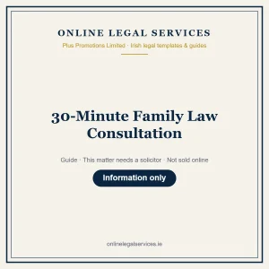30-Minute Family Law Consultation – guide