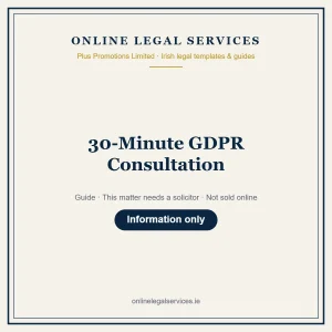 30-Minute GDPR Consultation – guide
