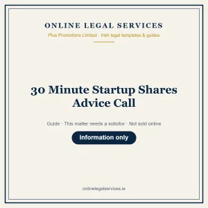 30 Minute Startup Shares Advice Call – guide