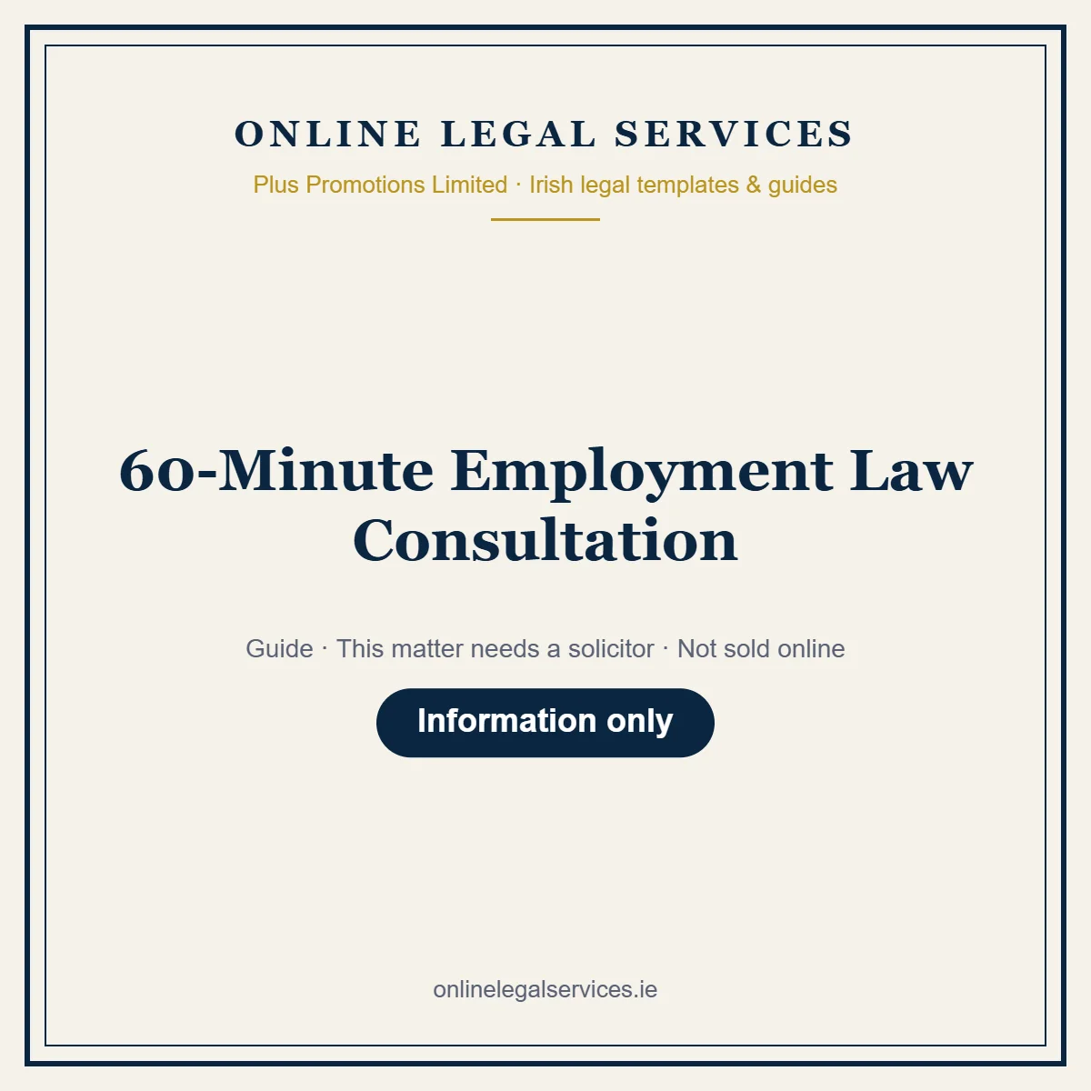 60-Minute Employment Law Consultation – guide