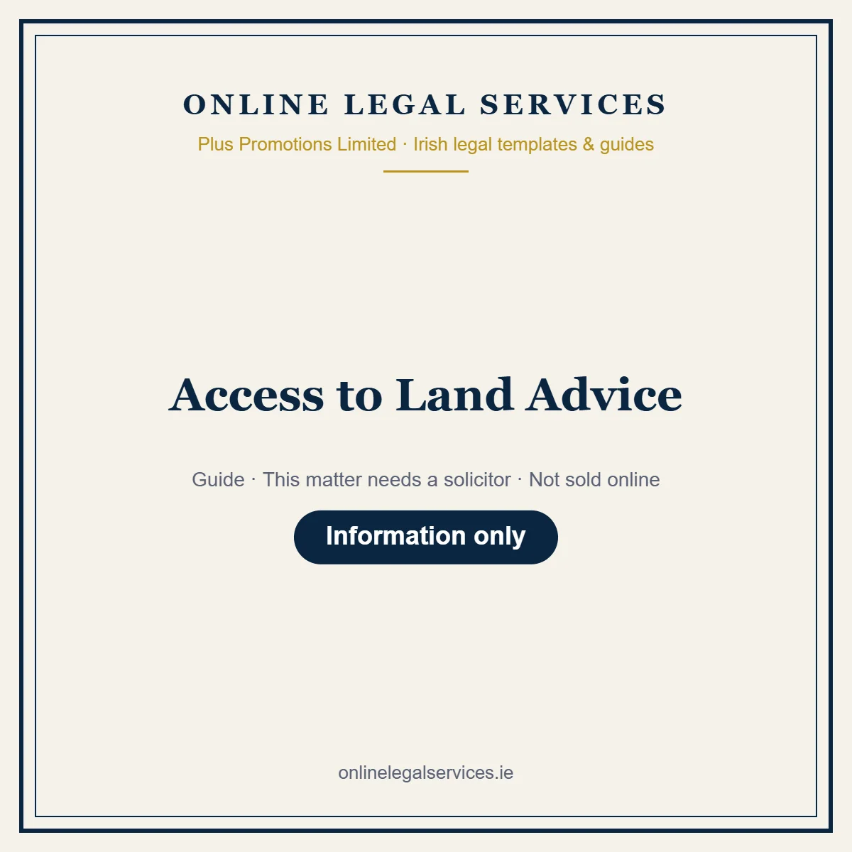 Access to Land Advice – guide