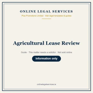 Agricultural Lease Review – guide