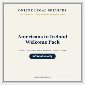 Americans in Ireland Welcome Pack – guide