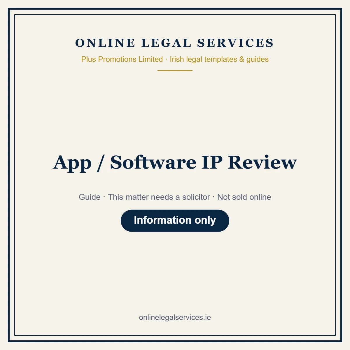 App / Software IP Review — Guide – guide