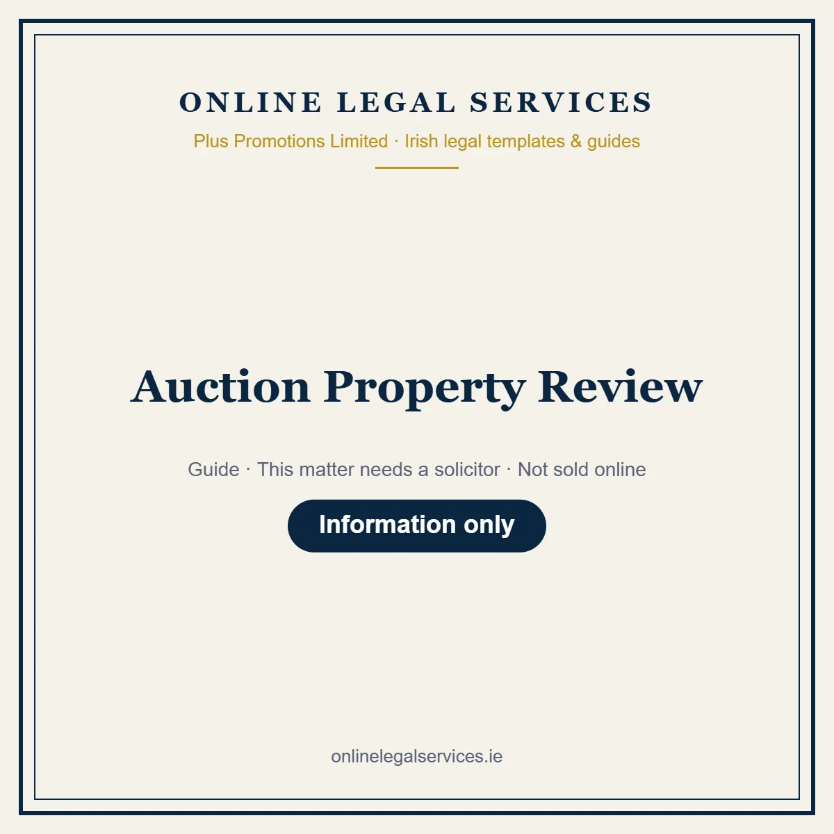 Auction Property Review – guide