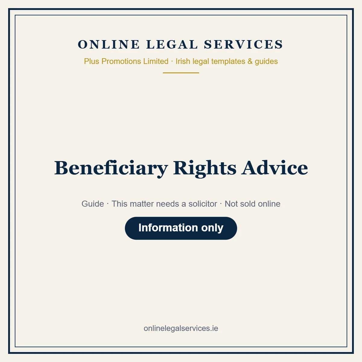 Beneficiary Rights Advice – guide