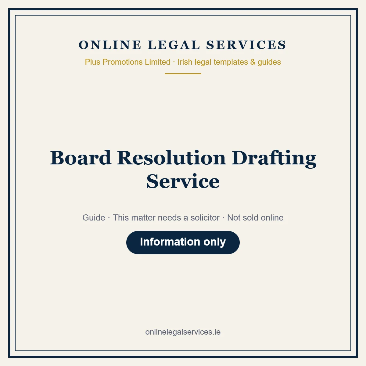 Board Resolution Drafting Service – guide