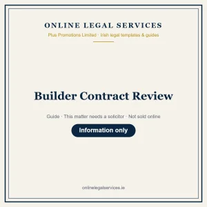 Builder Contract Review – guide