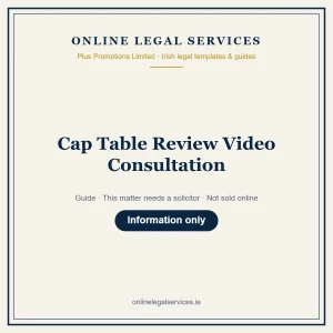 Cap Table Review Video Consultation – guide