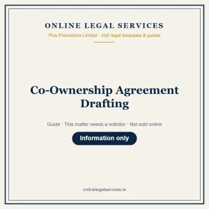 Co-Ownership Agreement Drafting – guide