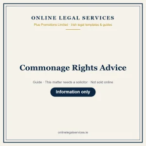 Commonage Rights Advice – guide