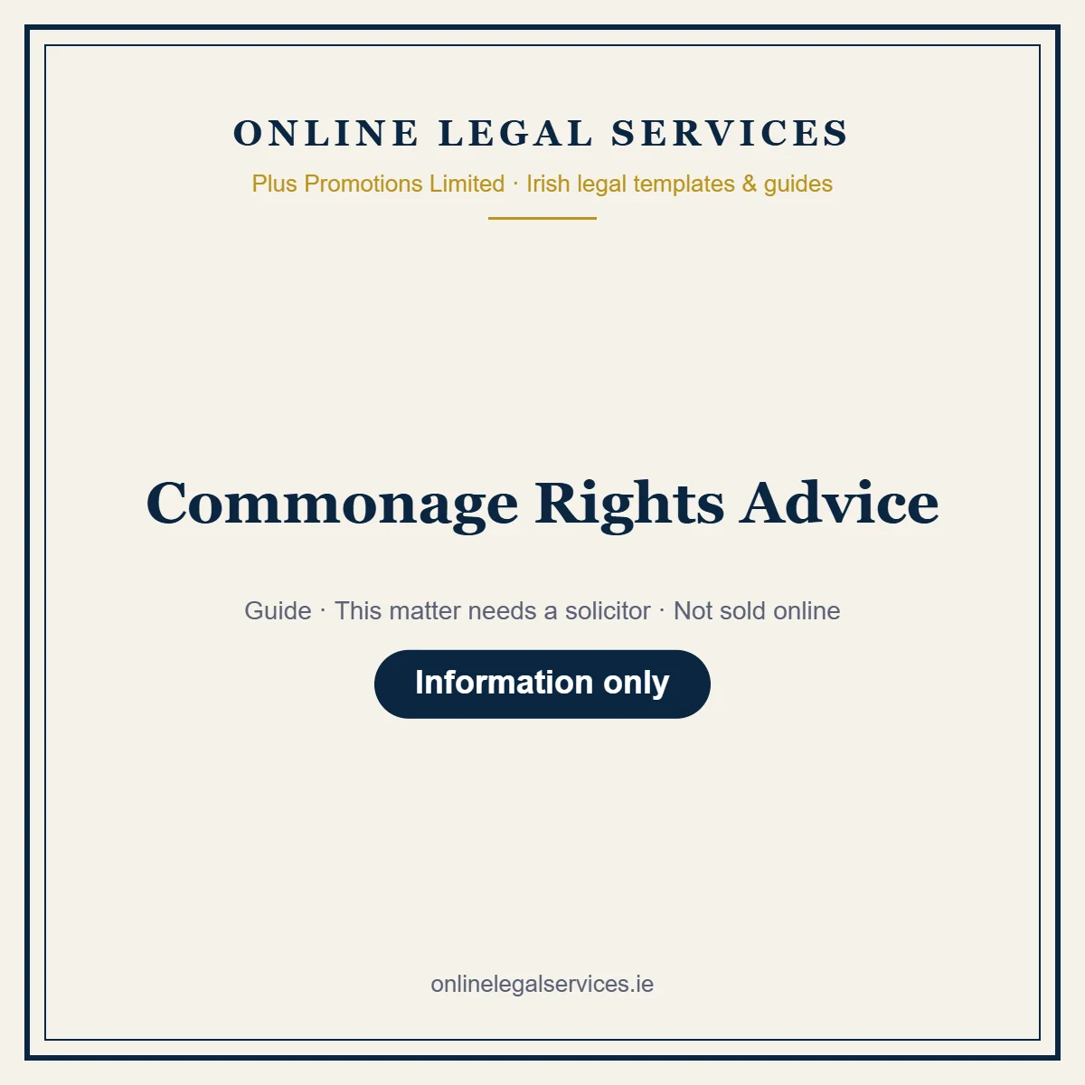 Commonage Rights Advice – guide