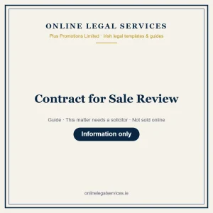 Contract for Sale Review – guide