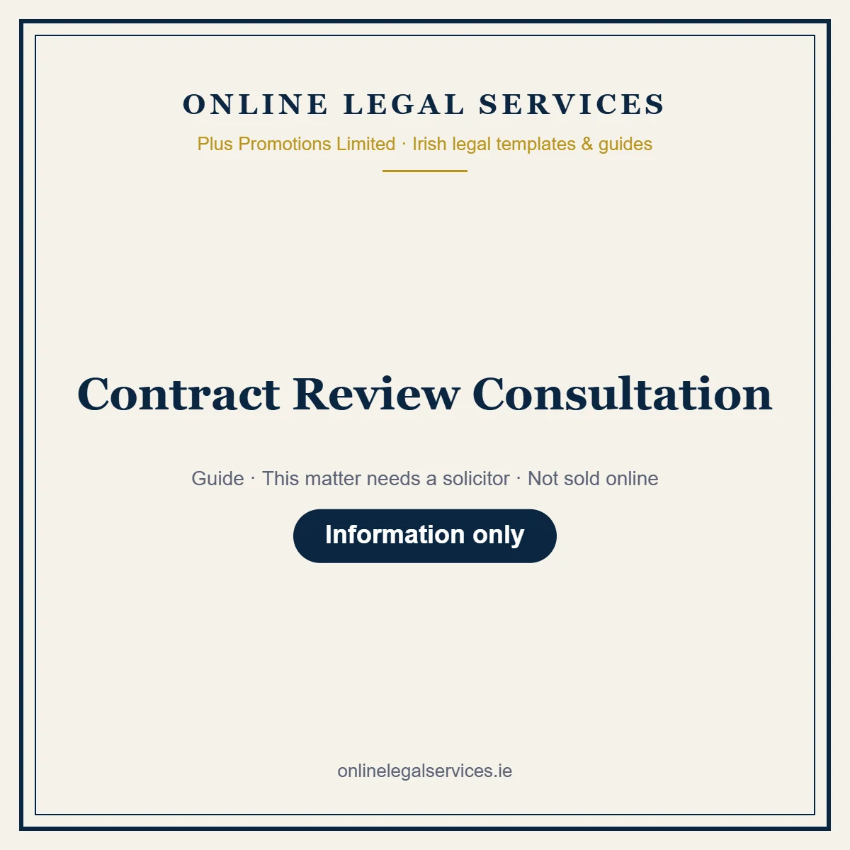 Contract Review Consultation – guide