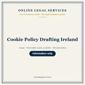 Cookie Policy Drafting Ireland – guide