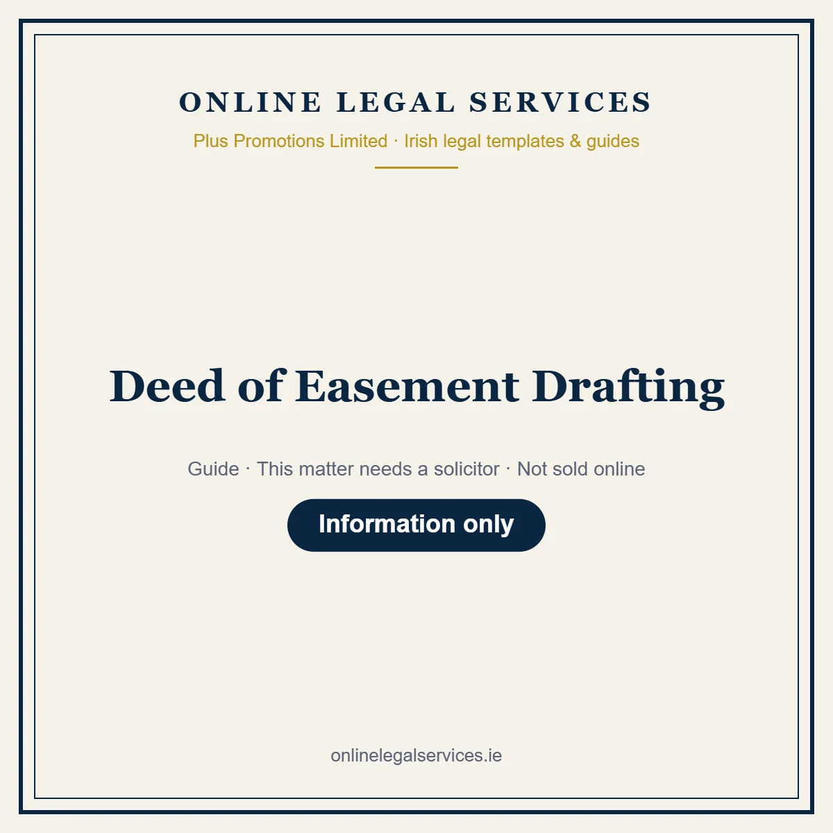 Deed of Easement Drafting – guide