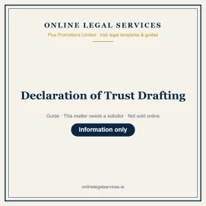 Declaration of Trust Drafting – guide