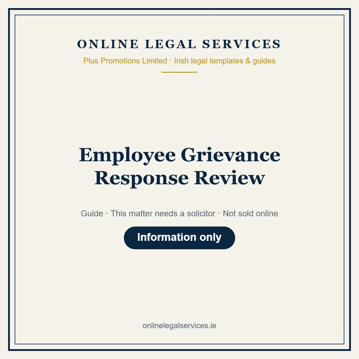 Employee Grievance Response Review — Guide – guide