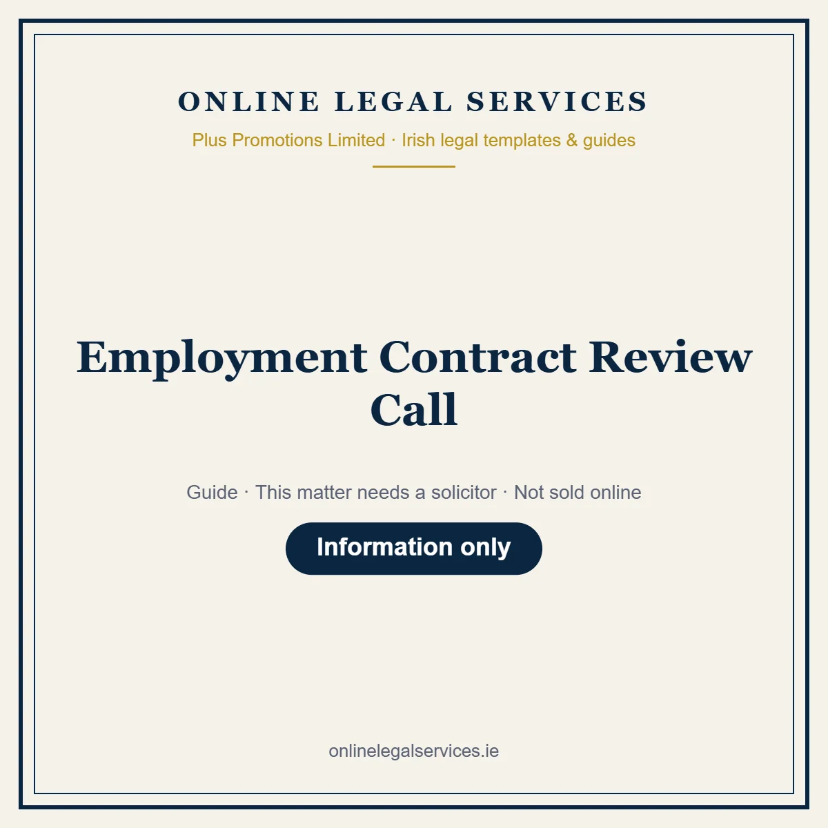 Employment Contract Review Call – guide