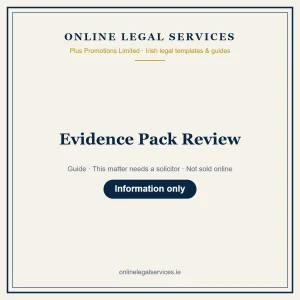 Evidence Pack Review – guide