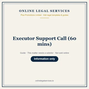 Executor Support Call (60 mins) – guide