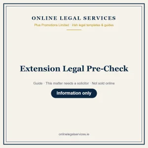 Extension Legal Pre-Check – guide
