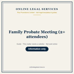 Family Probate Meeting (2+ attendees) – guide