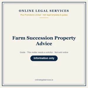 Farm Succession Property Advice – guide