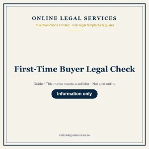 First-Time Buyer Legal Check – guide