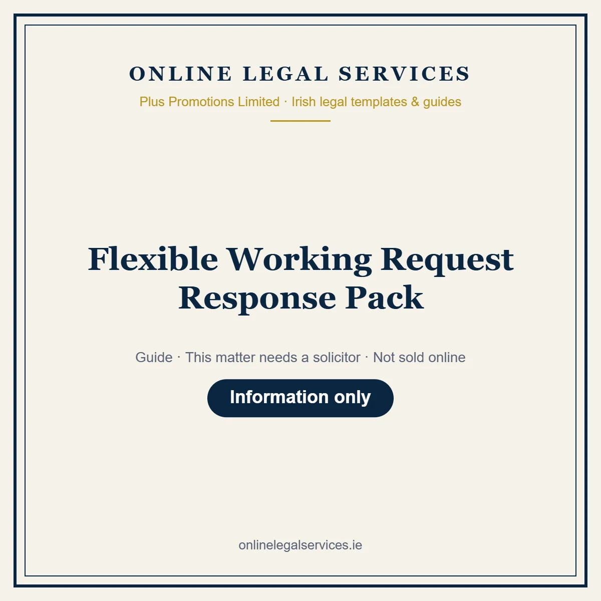Flexible Working Request Response Pack – guide