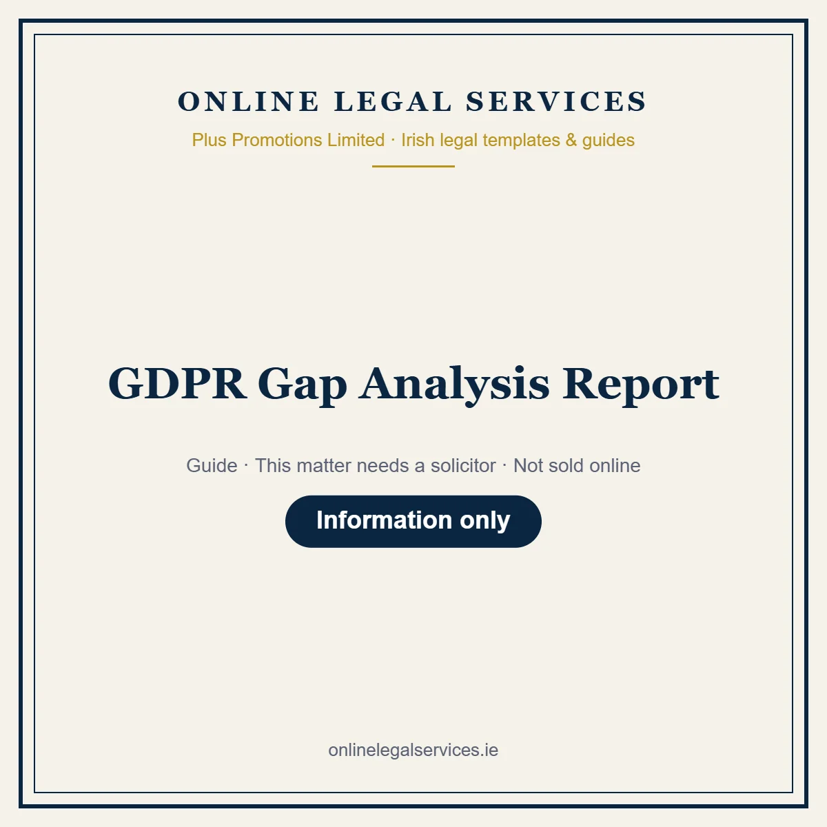 GDPR Gap Analysis Report – guide