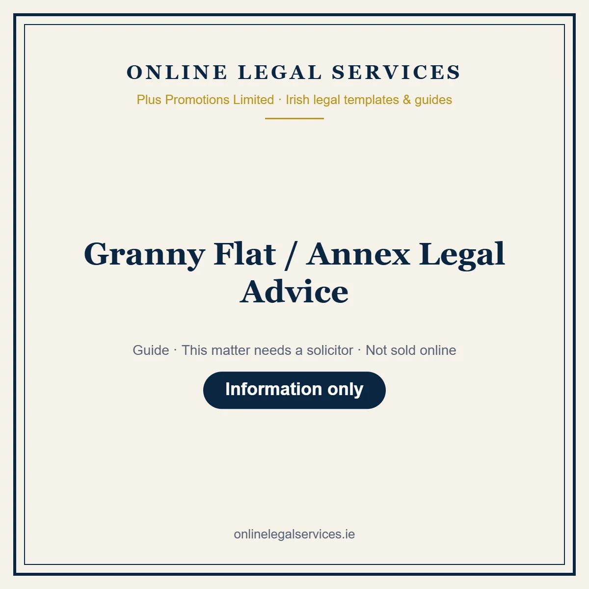 Granny Flat / Annex Legal Advice — Guide – guide