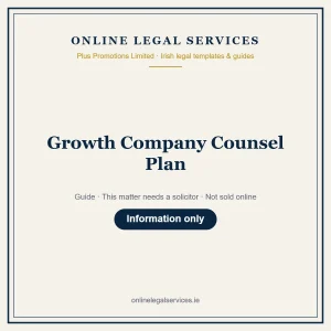 Growth Company Counsel Plan – guide