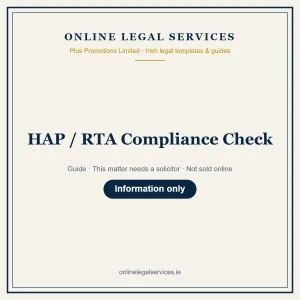 HAP / RTA Compliance Check – guide