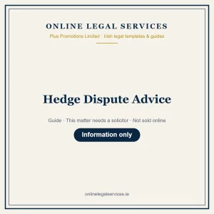 Hedge Dispute Advice – guide