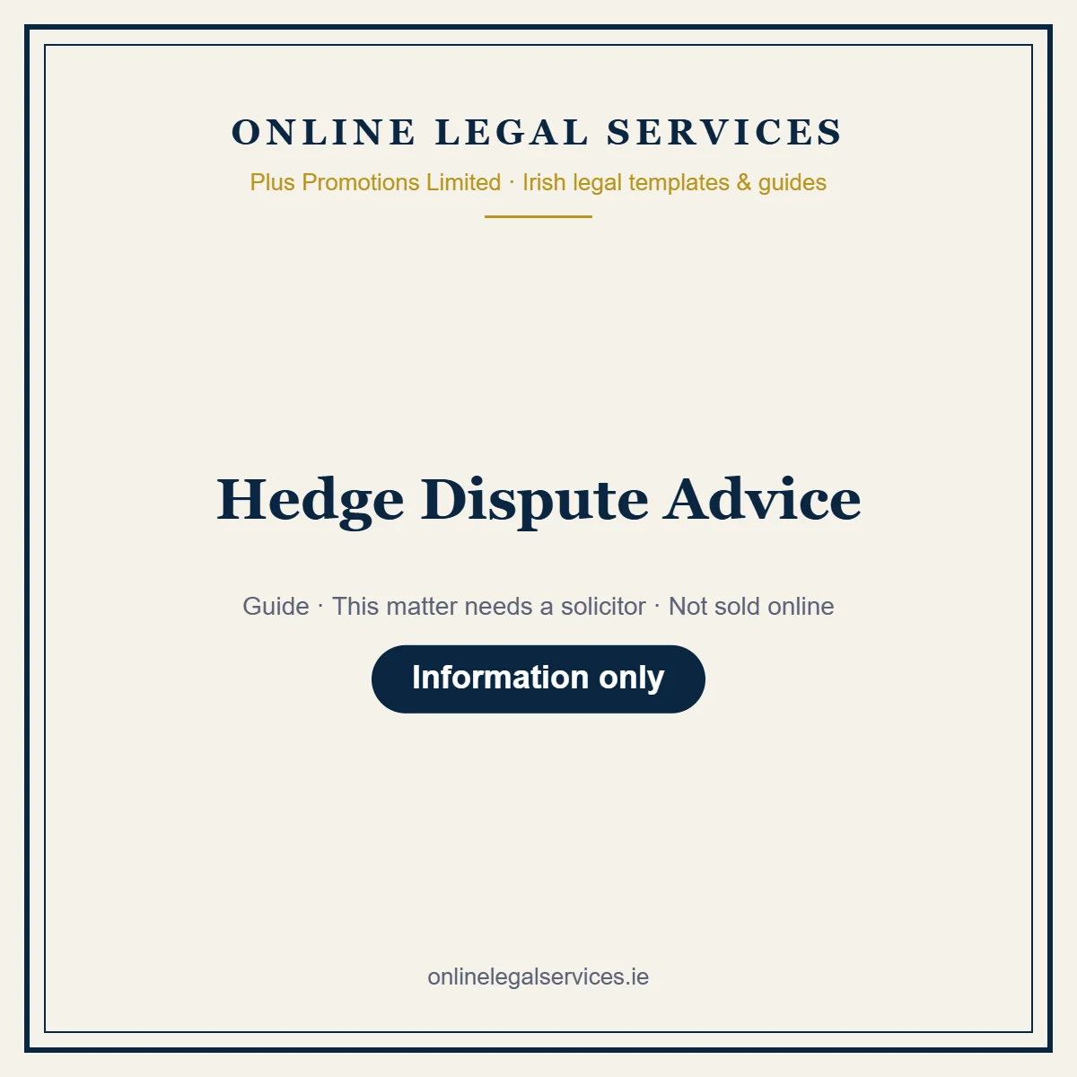Hedge Dispute Advice – guide
