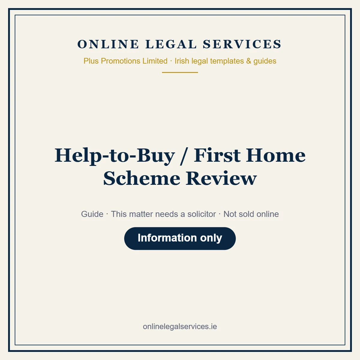 Help-to-Buy / First Home Scheme Review – guide