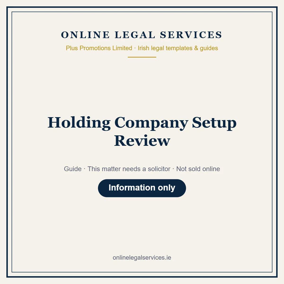 Holding Company Setup Review — Guide – guide