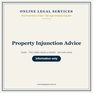 Property Injunction Advice – guide