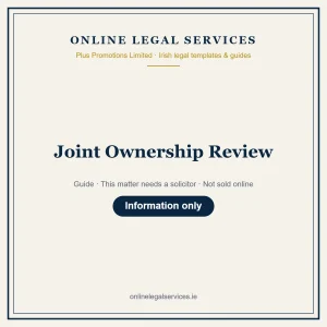 Joint Ownership Review — Guide – guide