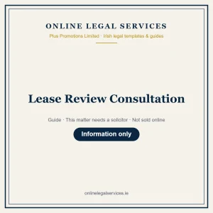 Lease Review Consultation – guide