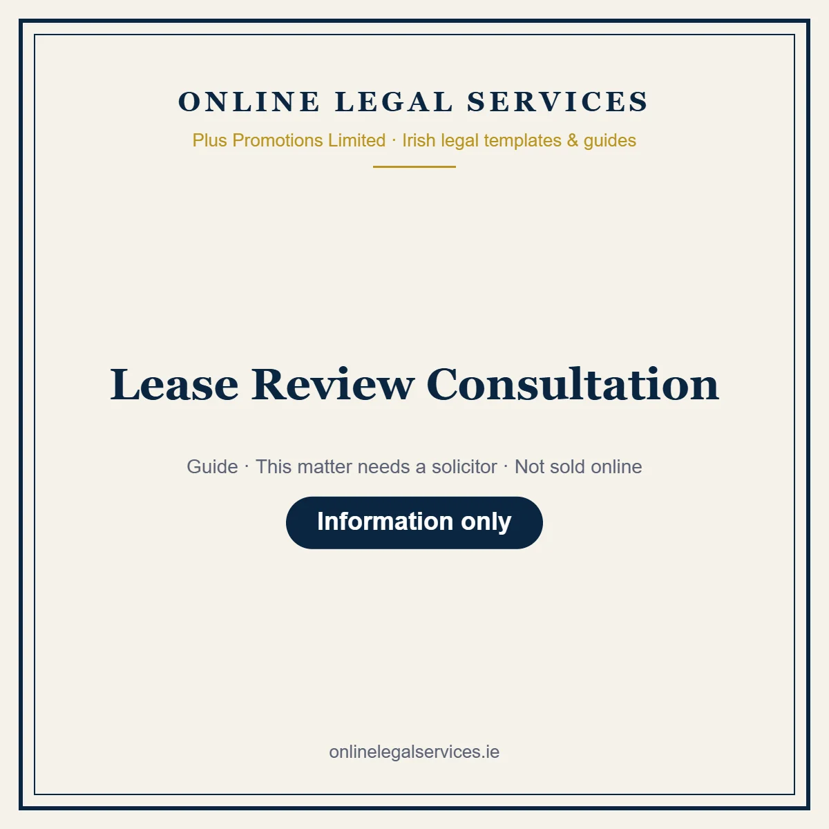 Lease Review Consultation – guide