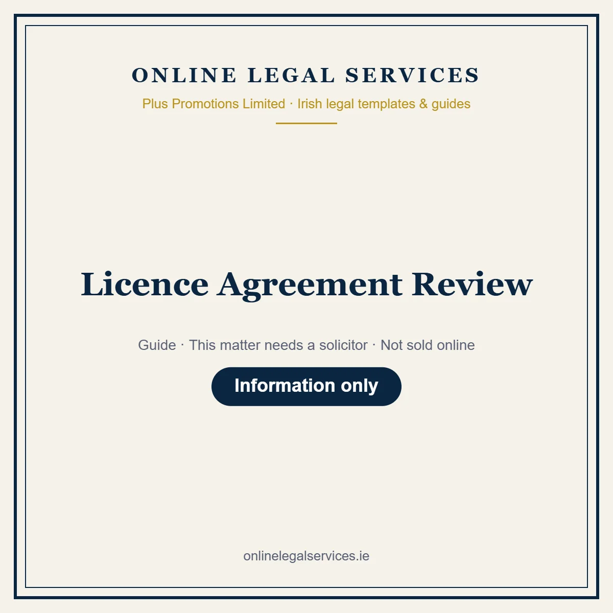 Licence Agreement Review — Guide – guide