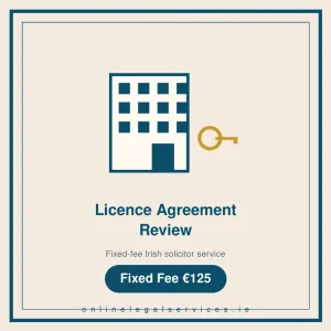 Licence Agreement Review — Fixed-fee Irish solicitor service · onlinelegalservices.ie