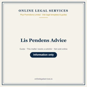 Lis Pendens Advice – guide